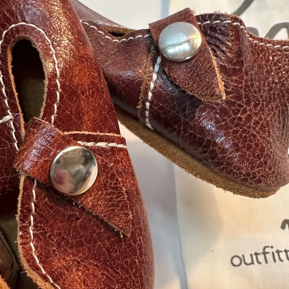 MP Mon Petit Shoes Saddle T-Strap‎ Soft Soled Shoes size 6